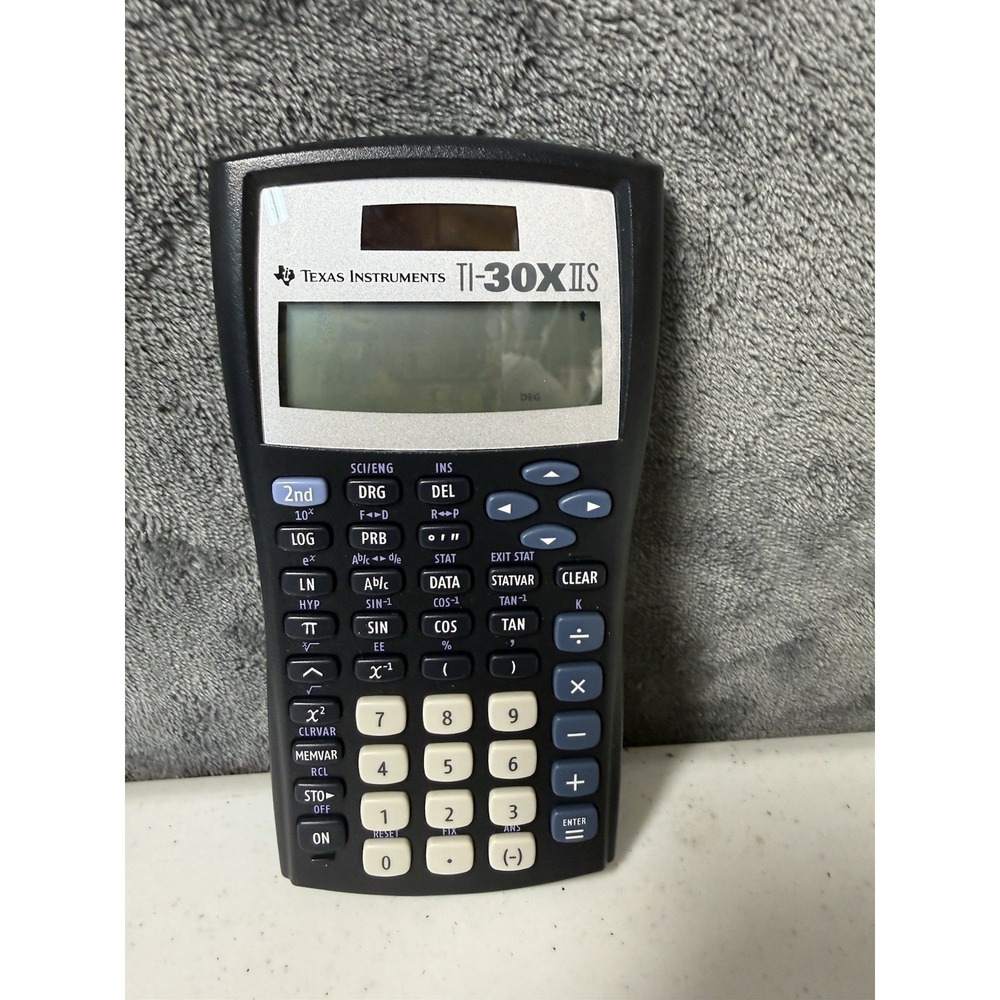 Texas Instruments TI-30X IIS Calculator with Cover Tested And Working